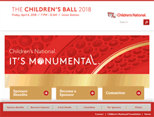 Tablet Screenshot of childrensball.com